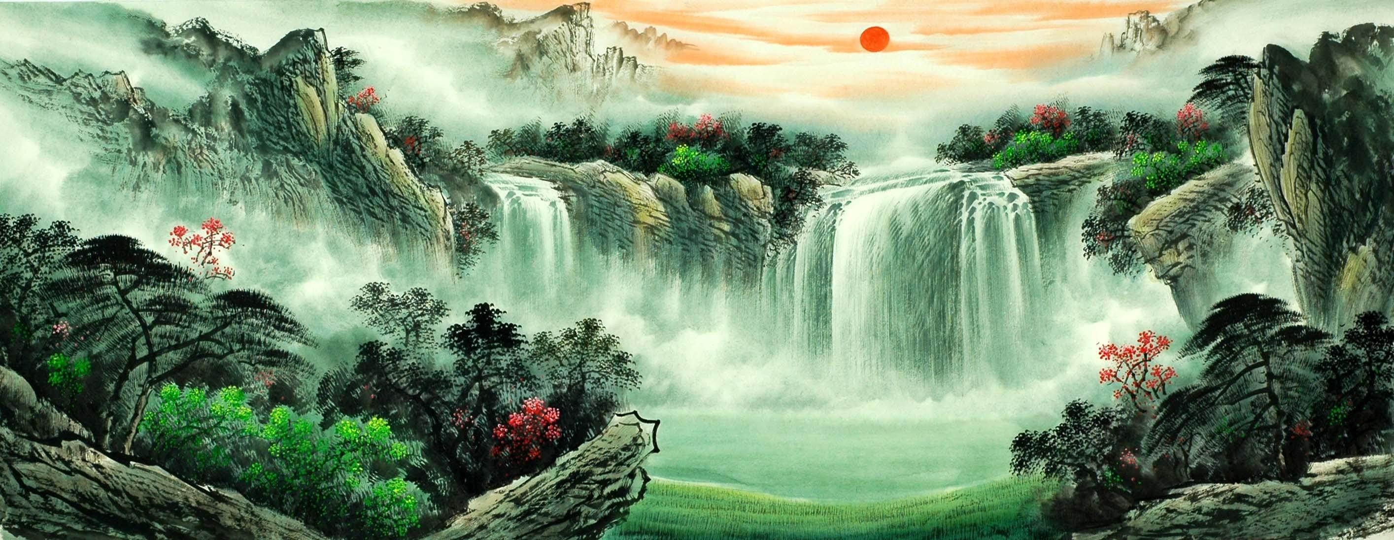 Chinese Landscape Painting - CNAG008545