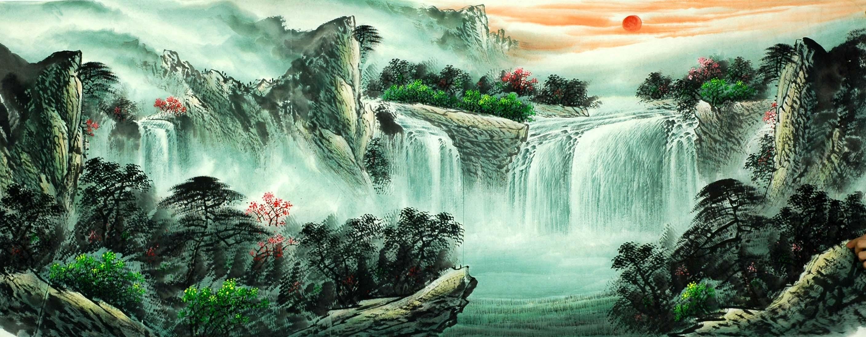 Chinese Landscape Painting - CNAG008546