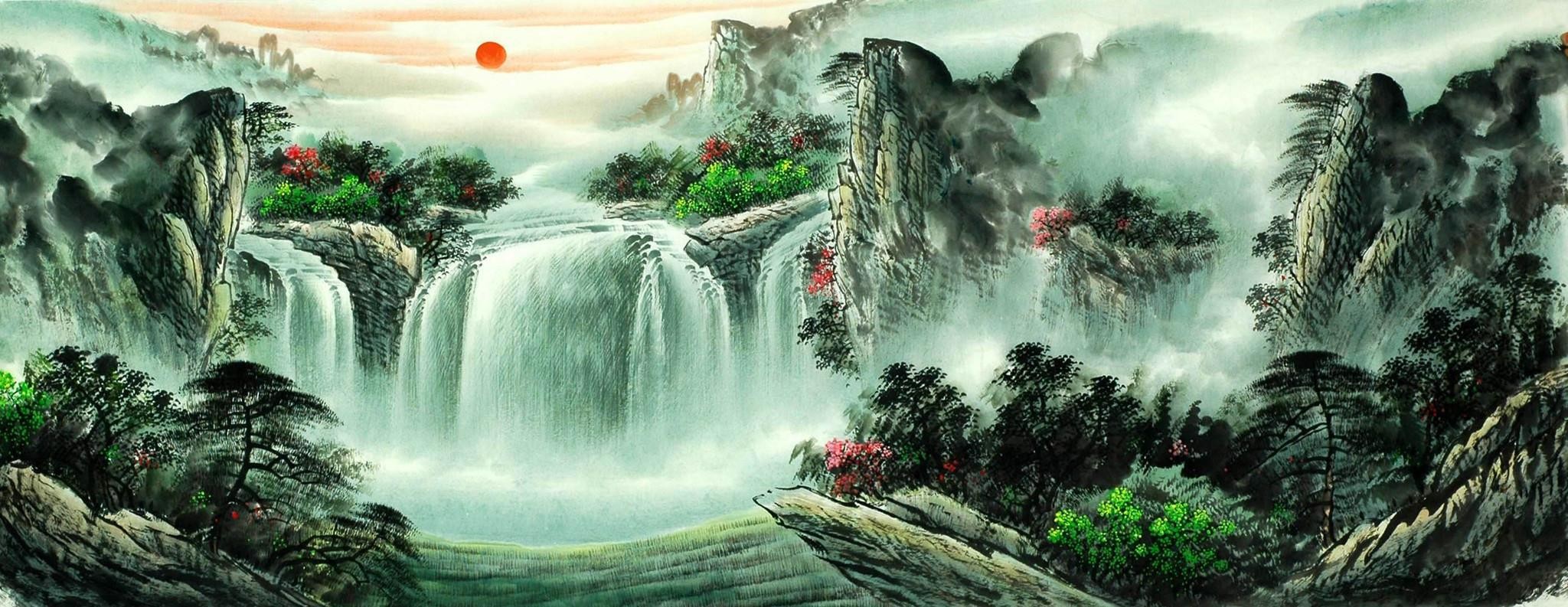 Chinese Landscape Painting - CNAG008547