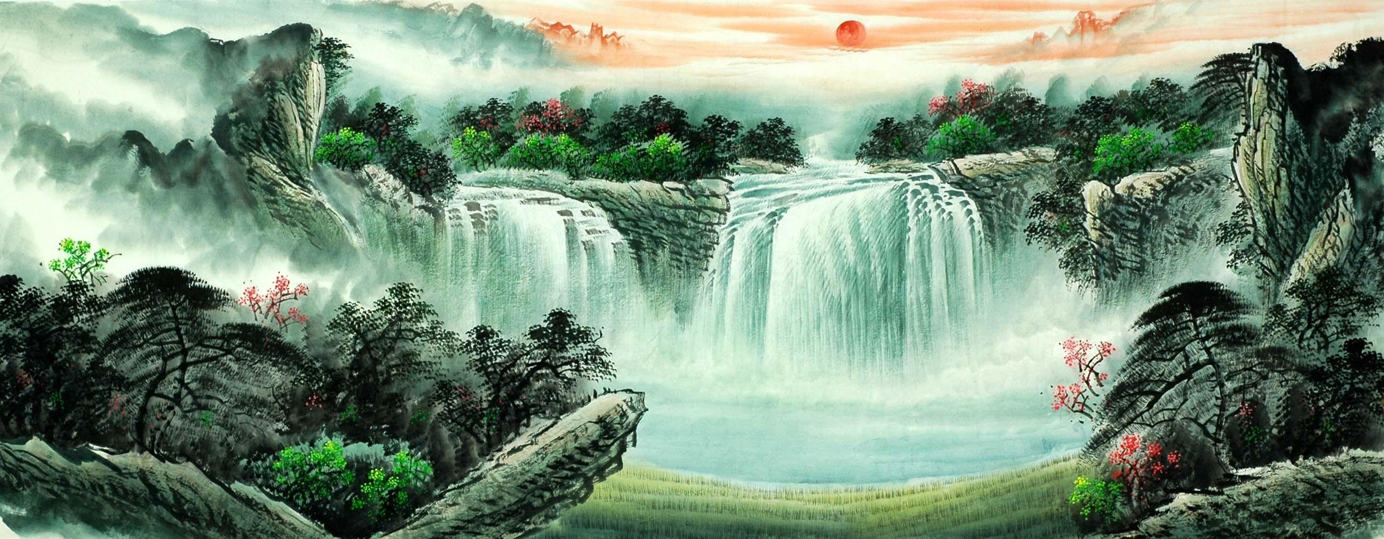 Chinese Landscape Painting - CNAG008548