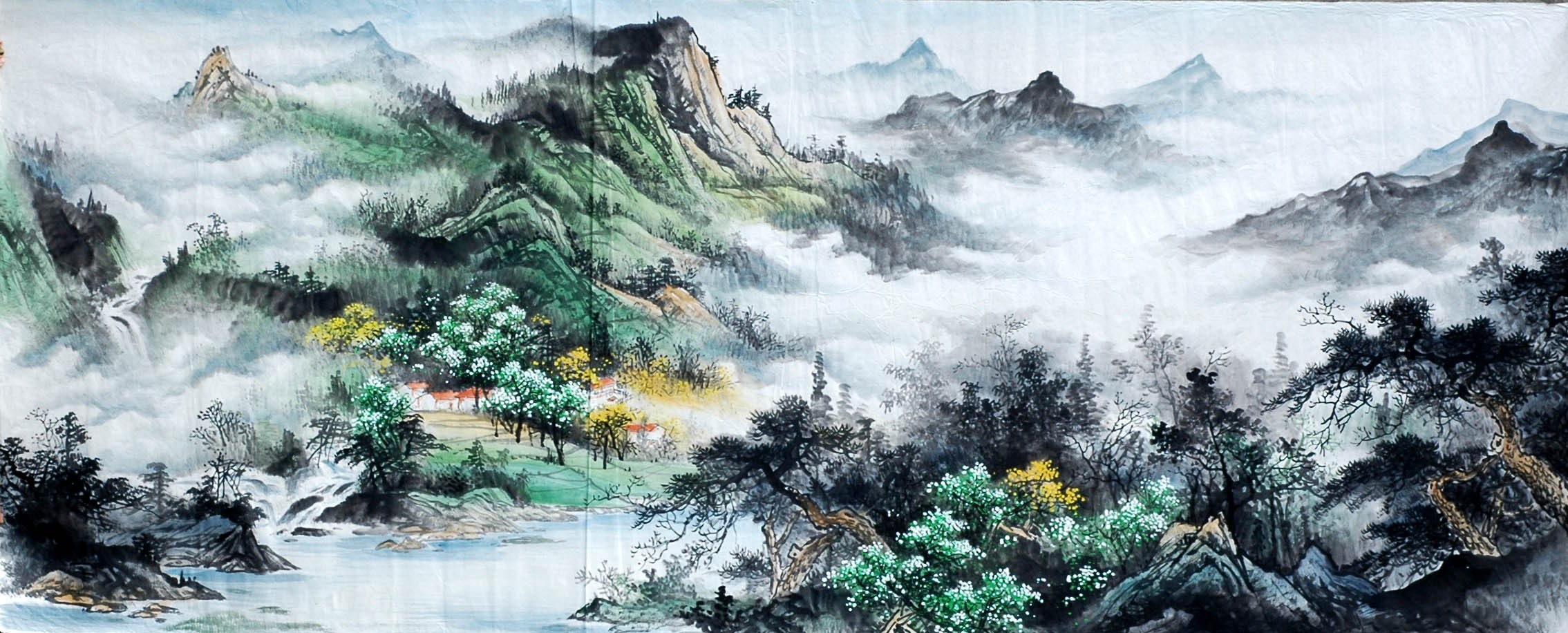 Chinese Landscape Painting - CNAG008554