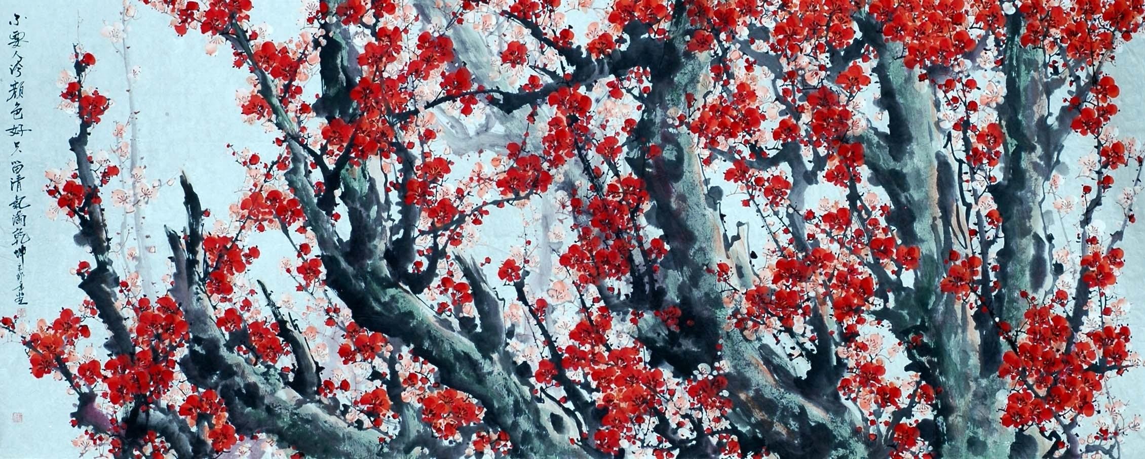 Chinese Plum Painting - CNAG008557