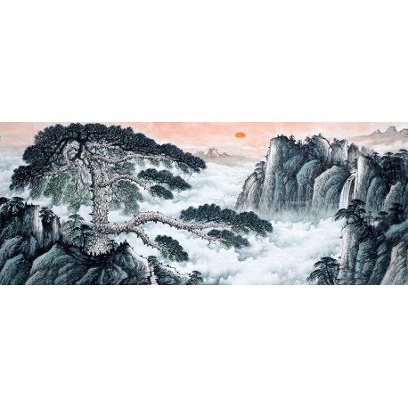 Chinese Landscape Painting - CNAG008559