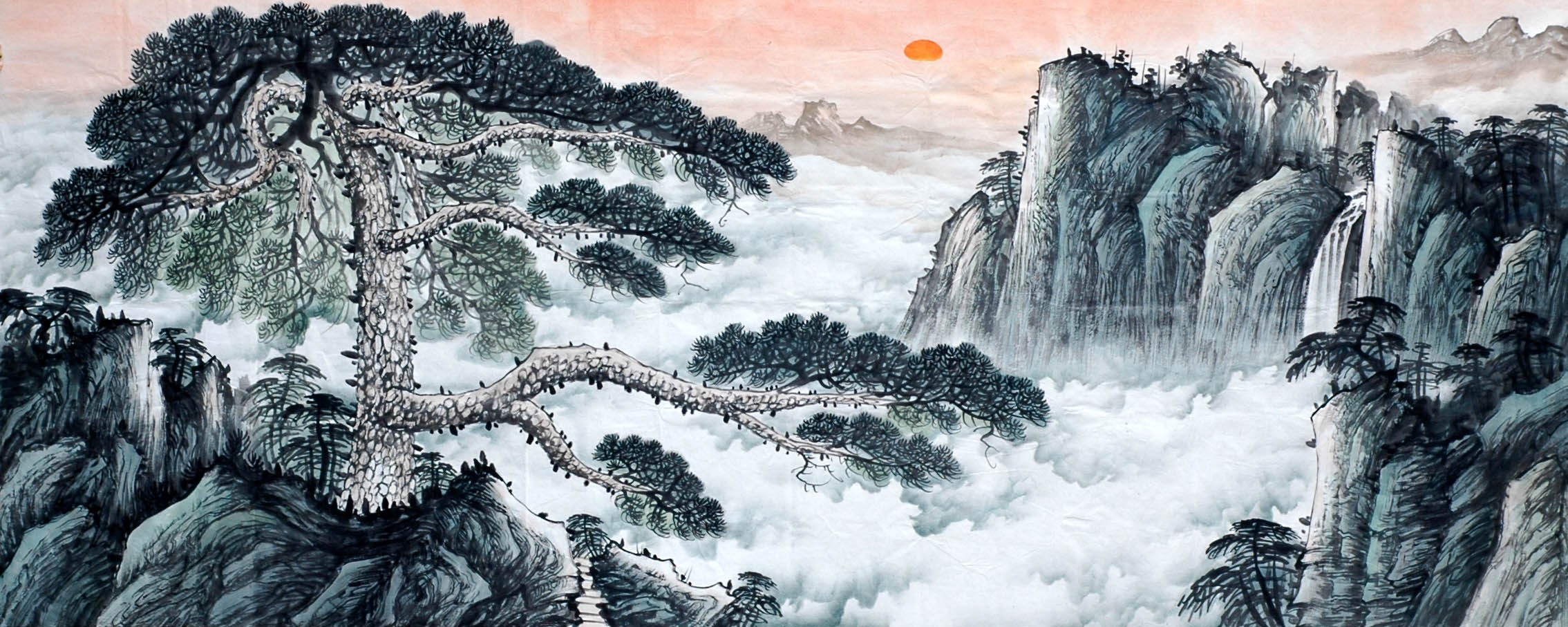 Chinese Landscape Painting - CNAG008559