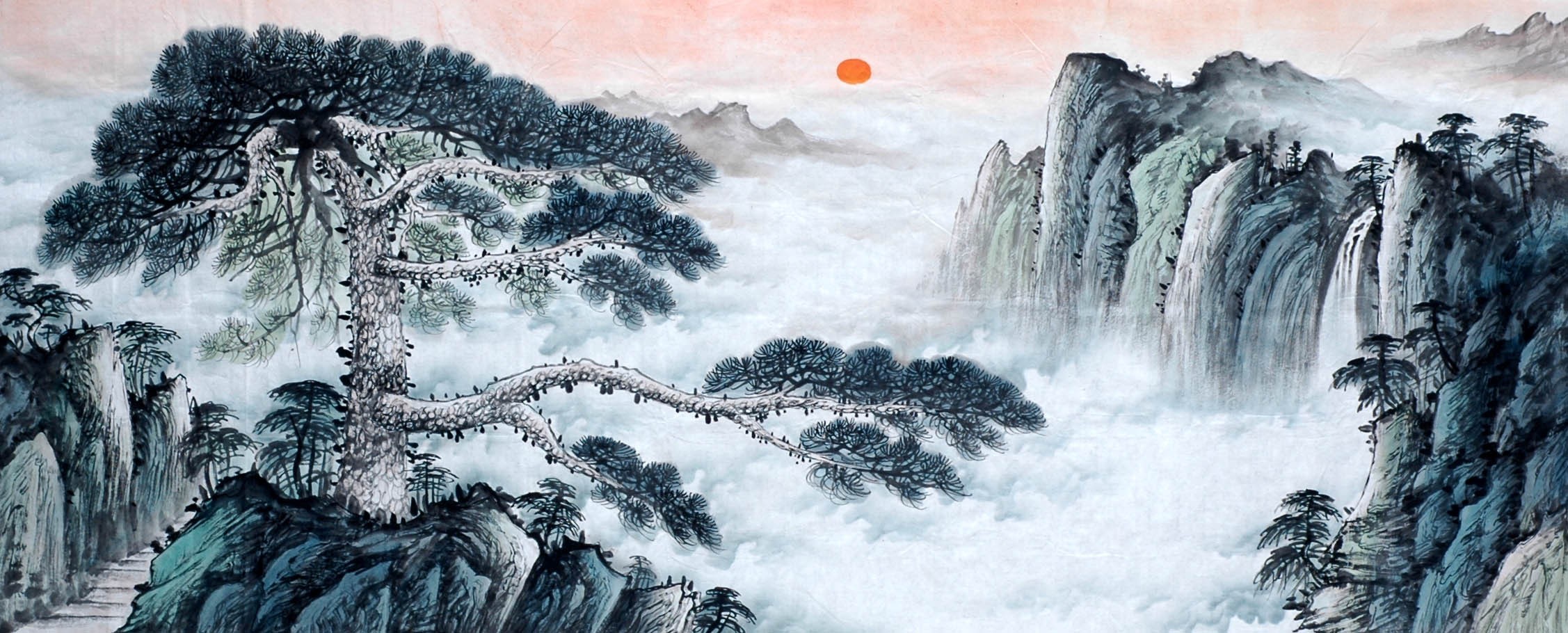Chinese Landscape Painting - CNAG008560