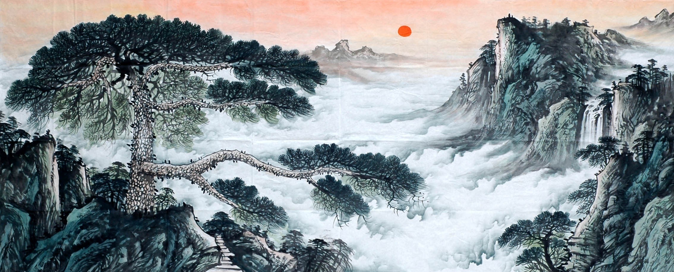 Chinese Landscape Painting - CNAG008561
