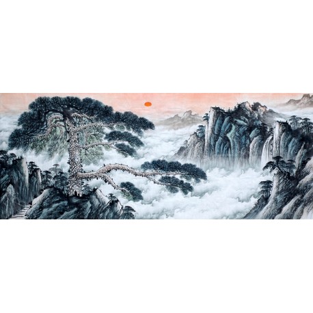 Chinese Landscape Painting - CNAG008562