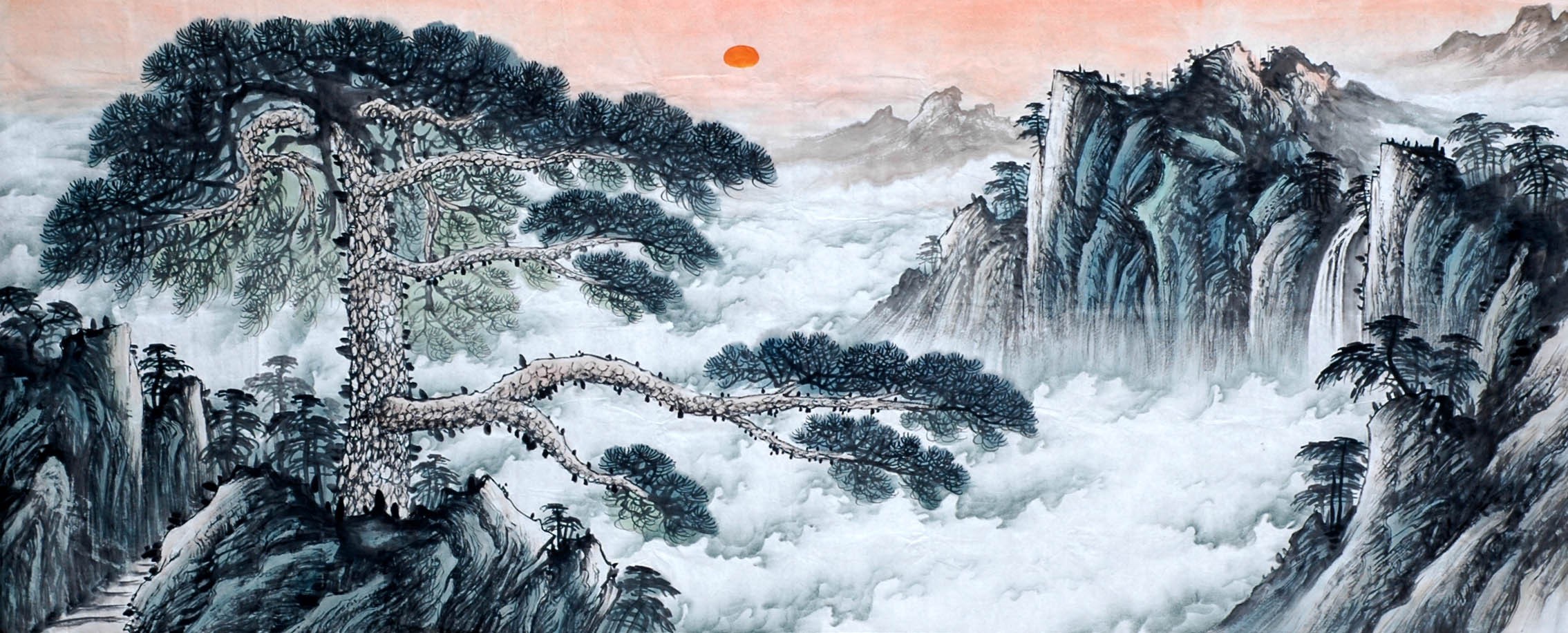 Chinese Landscape Painting - CNAG008562