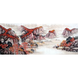 Chinese Landscape Painting - CNAG008565