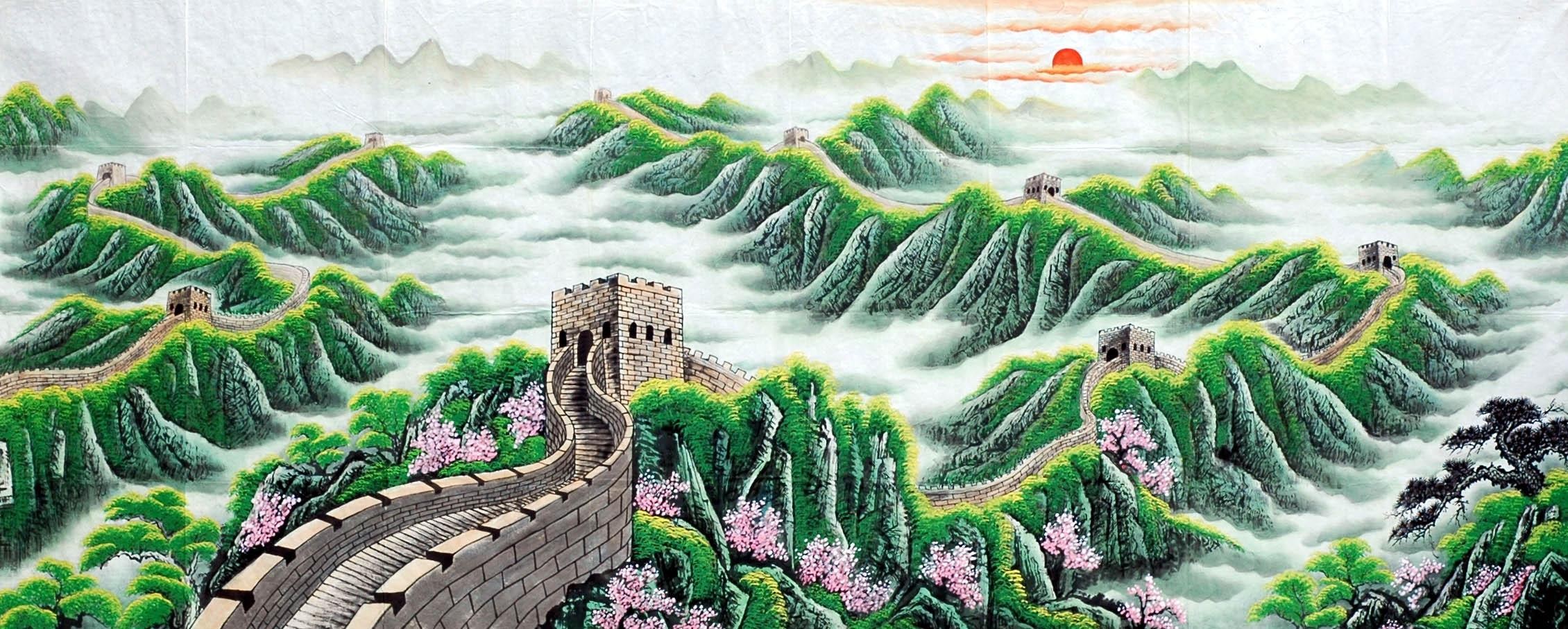 Chinese Landscape Painting - CNAG008566