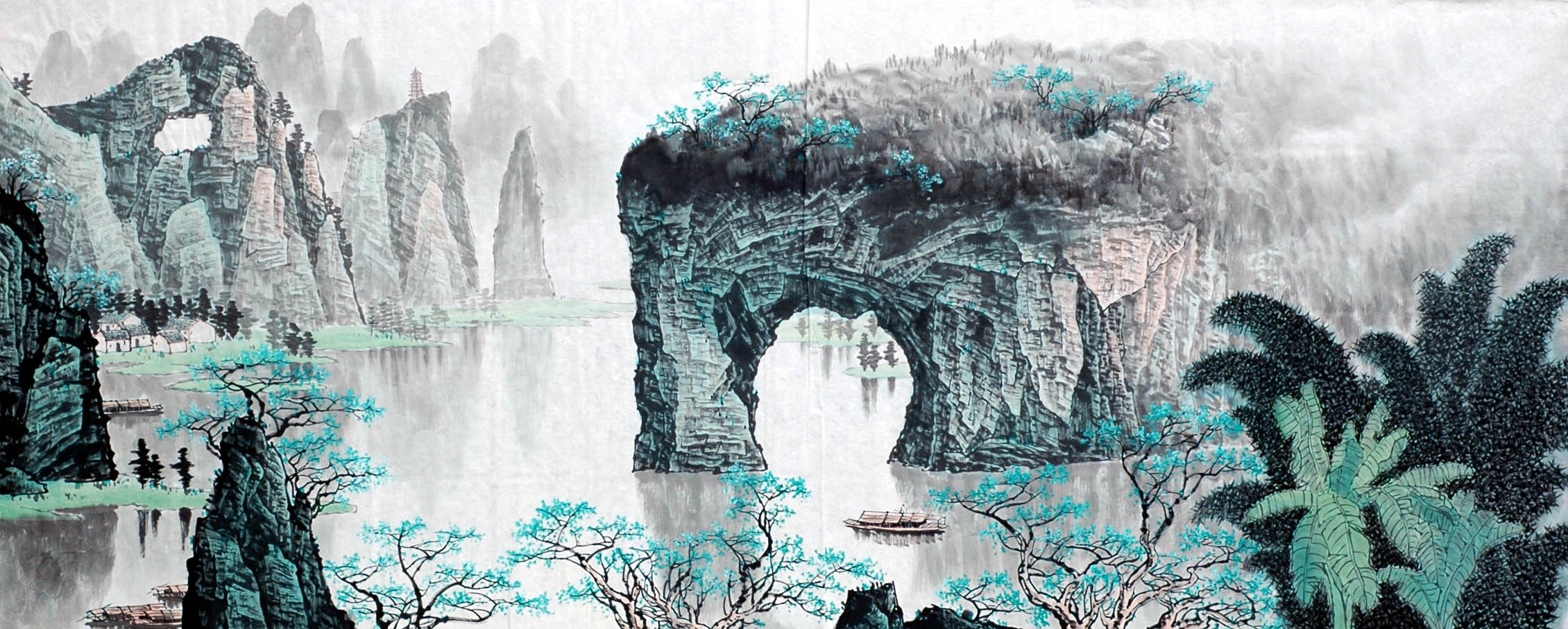 Chinese Landscape Painting - CNAG008567