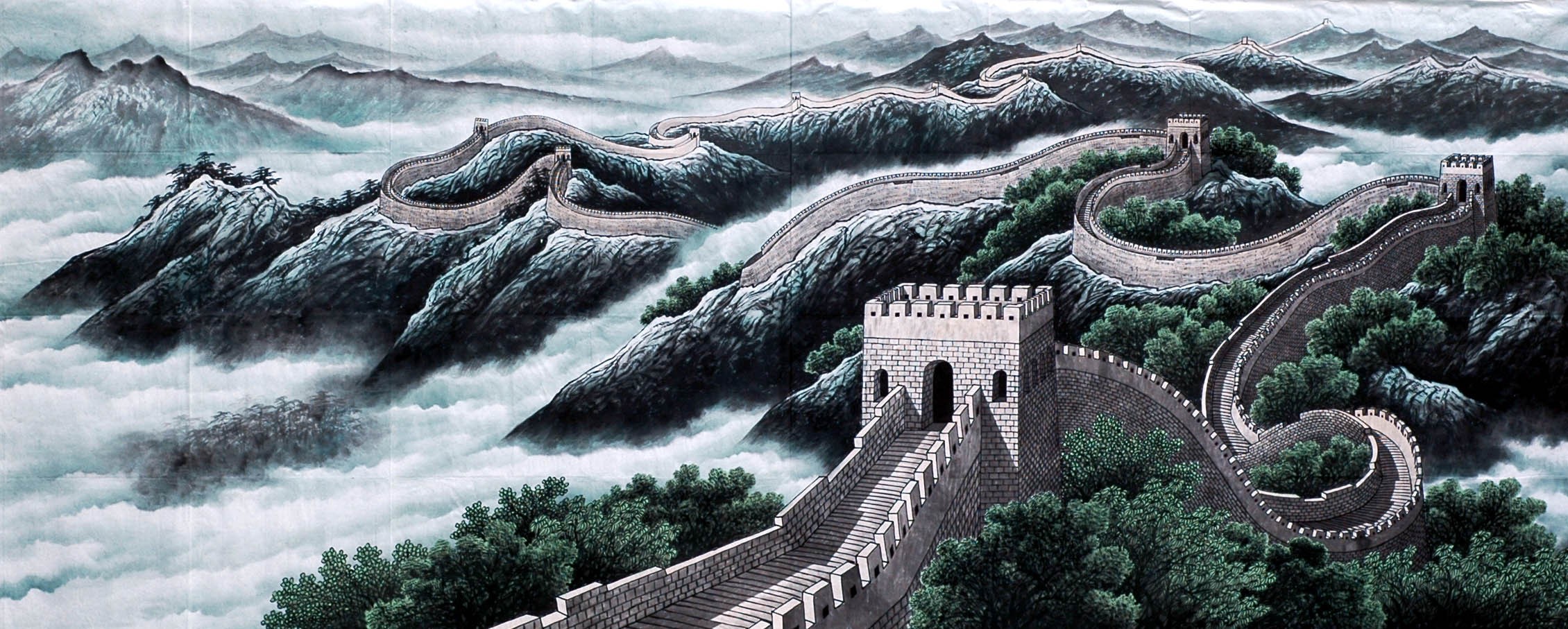Chinese Landscape Painting - CNAG008568