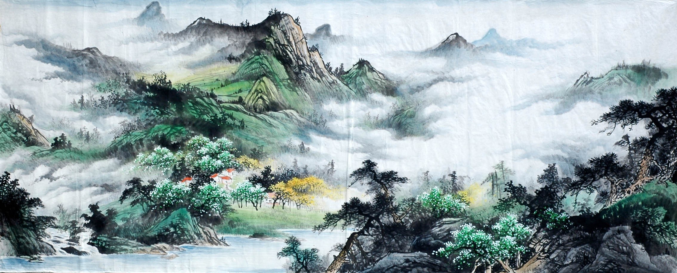 Chinese Landscape Painting - CNAG008569