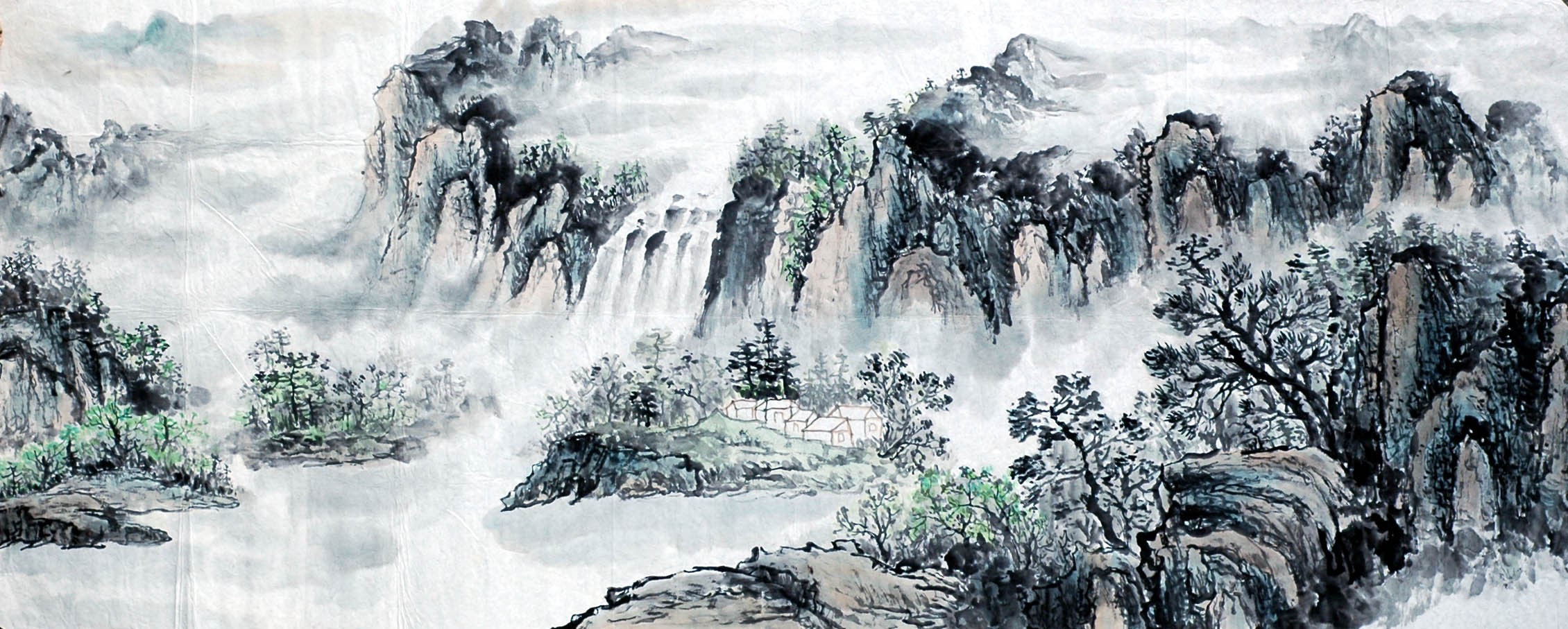 Chinese Landscape Painting - CNAG008572