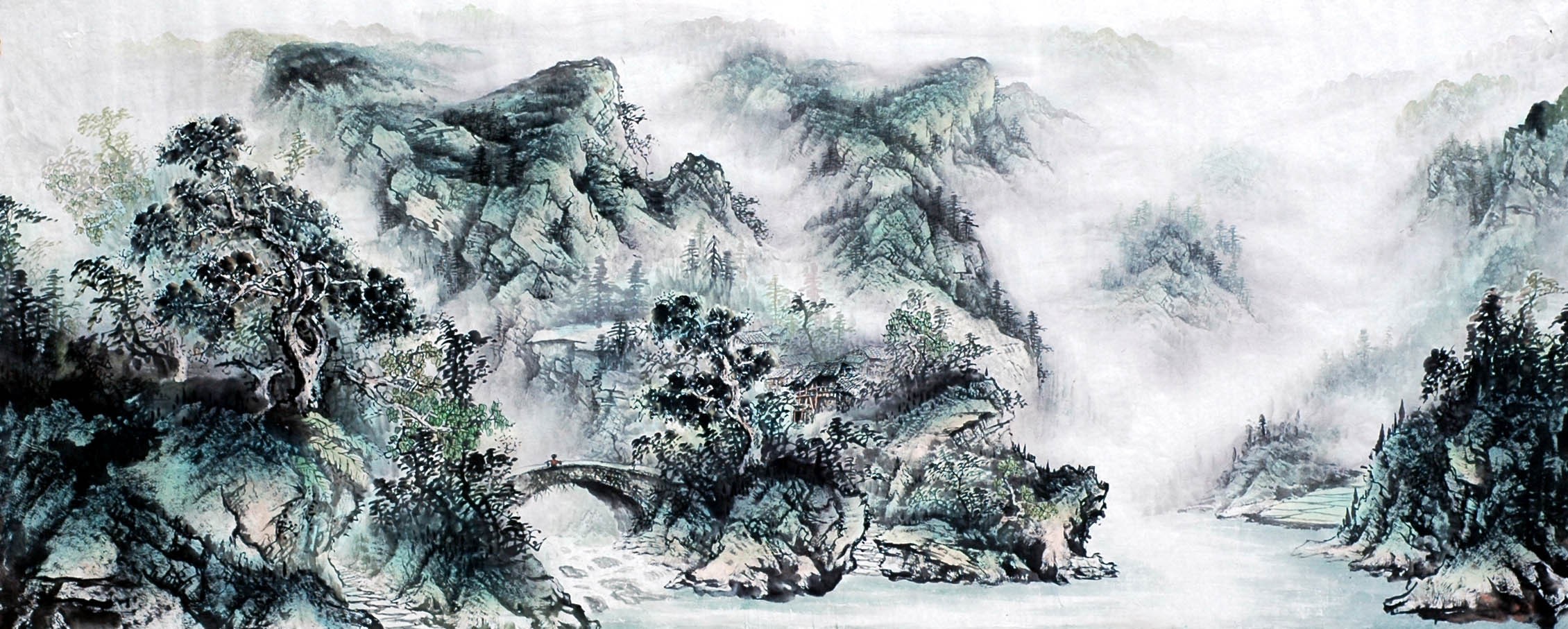 Chinese Landscape Painting - CNAG008573