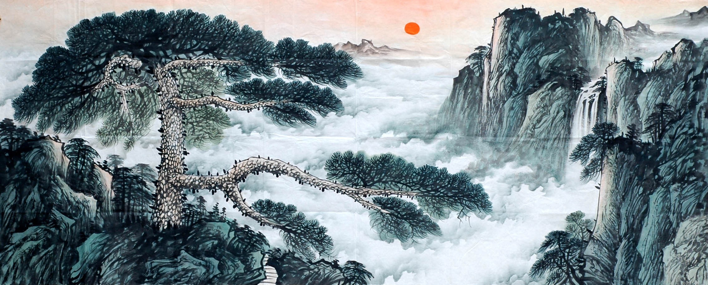 Chinese Landscape Painting - CNAG008575