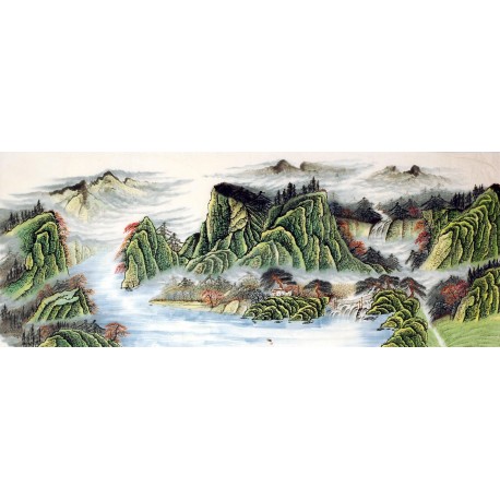 Chinese Landscape Painting - CNAG008577