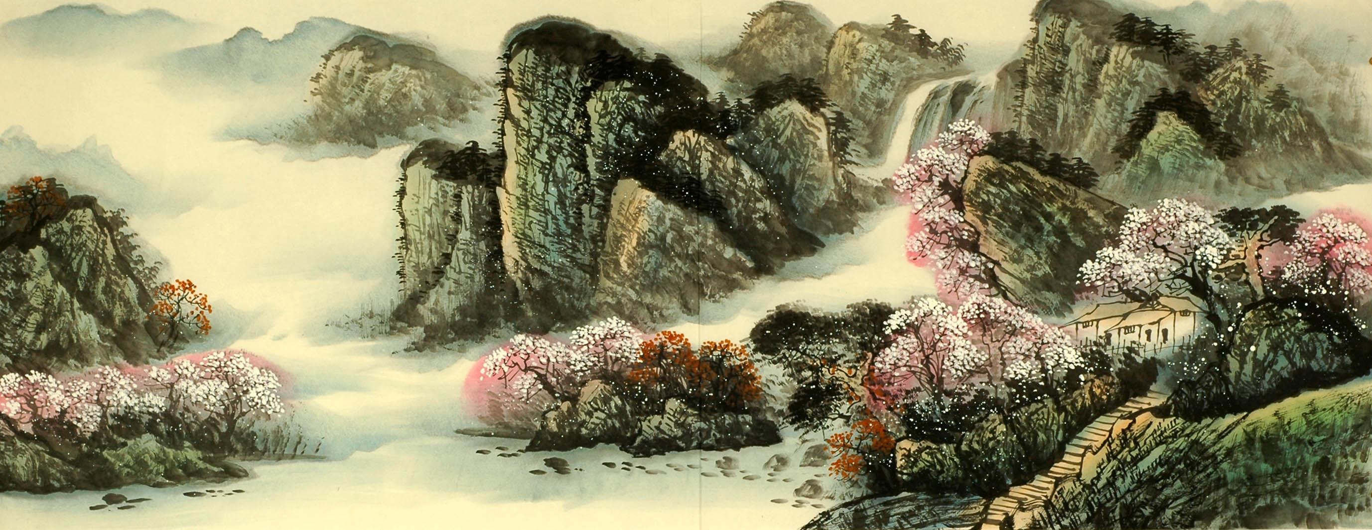 Chinese Landscape Painting - CNAG008578