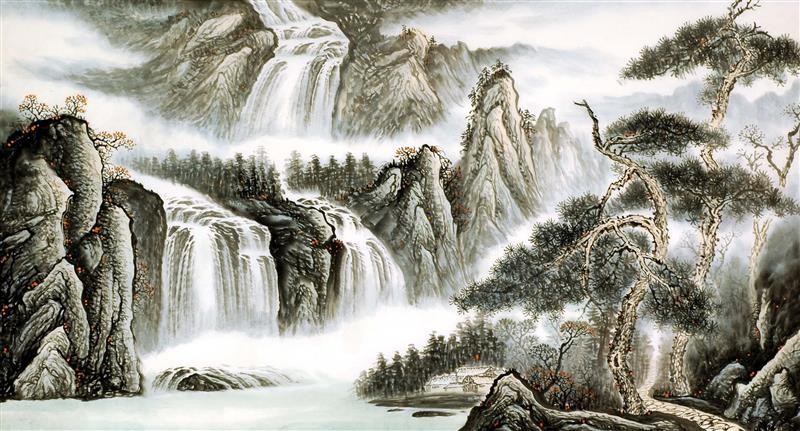 Chinese Landscape Painting - CNAG008580