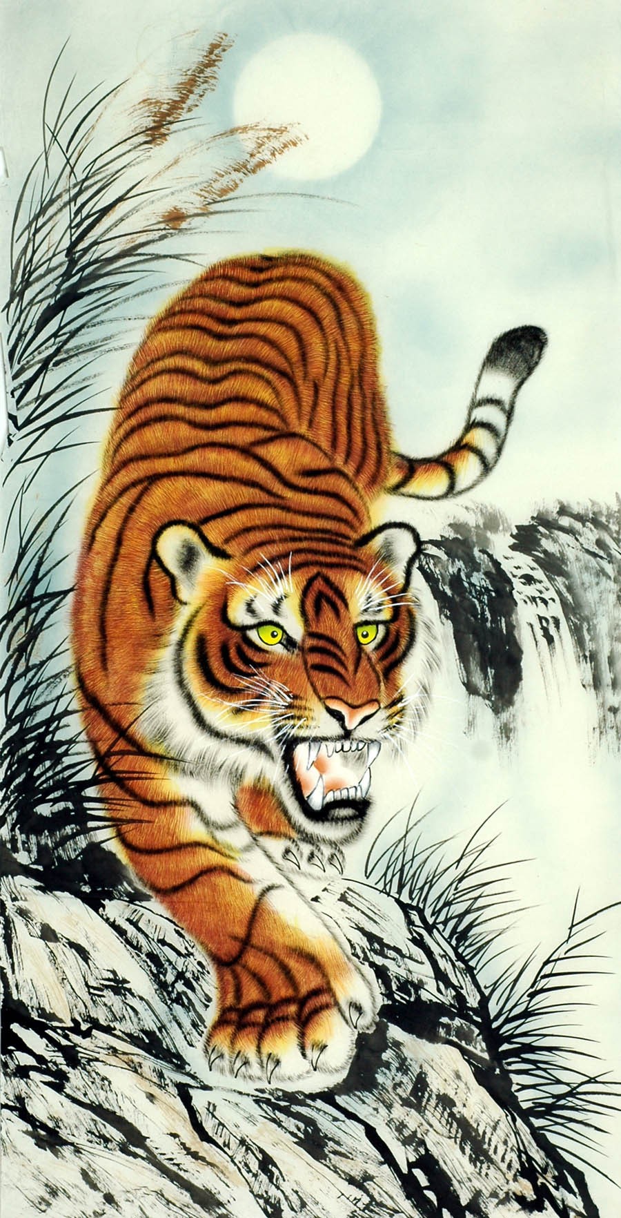 Chinese Tiger Painting - CNAG008586