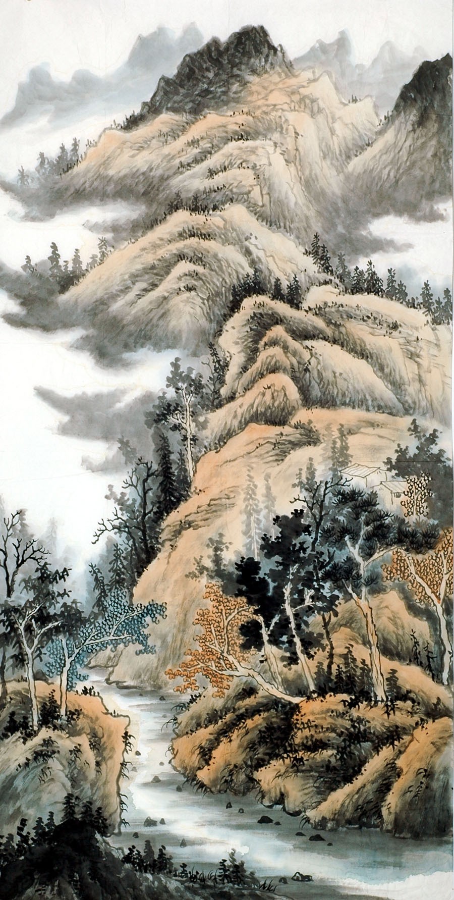 Chinese Landscape Painting - CNAG008588