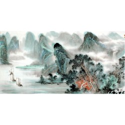 Chinese Landscape Painting - CNAG008589