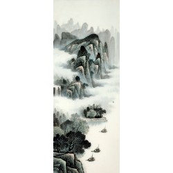 Chinese Landscape Painting - CNAG008592