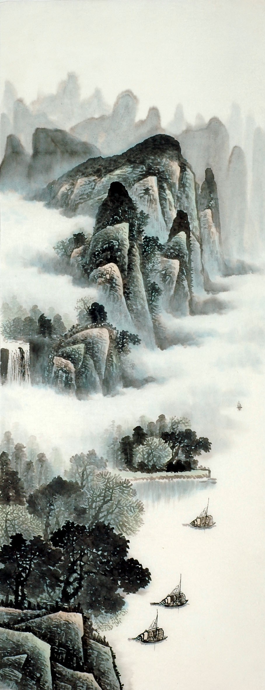 Chinese Landscape Painting - CNAG008592