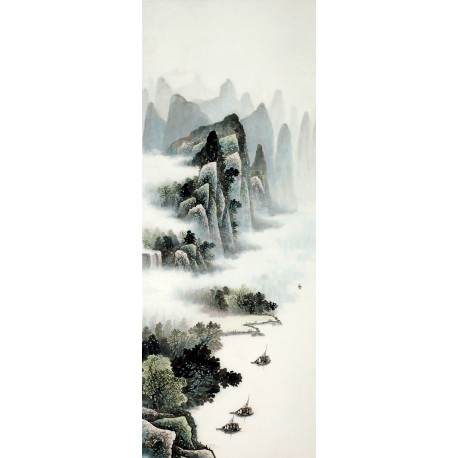 Chinese Landscape Painting - CNAG008593
