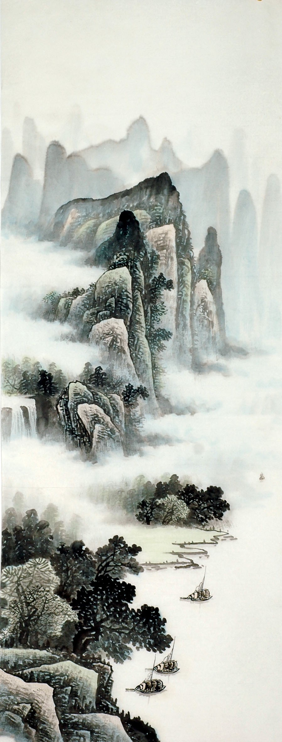 Chinese Landscape Painting - CNAG008594