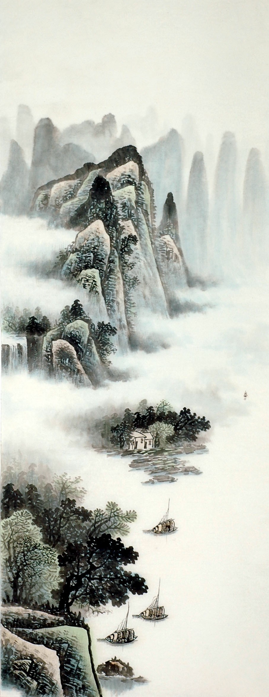Chinese Landscape Painting - CNAG008596