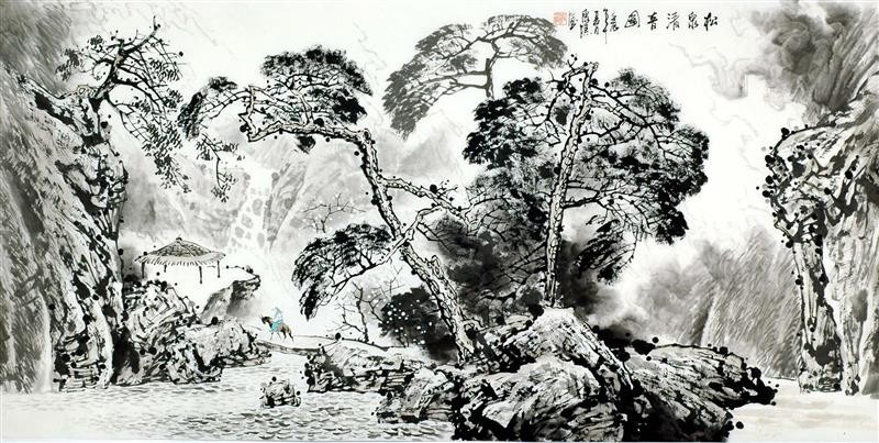 Chinese Aquarene Painting - CNAG008597