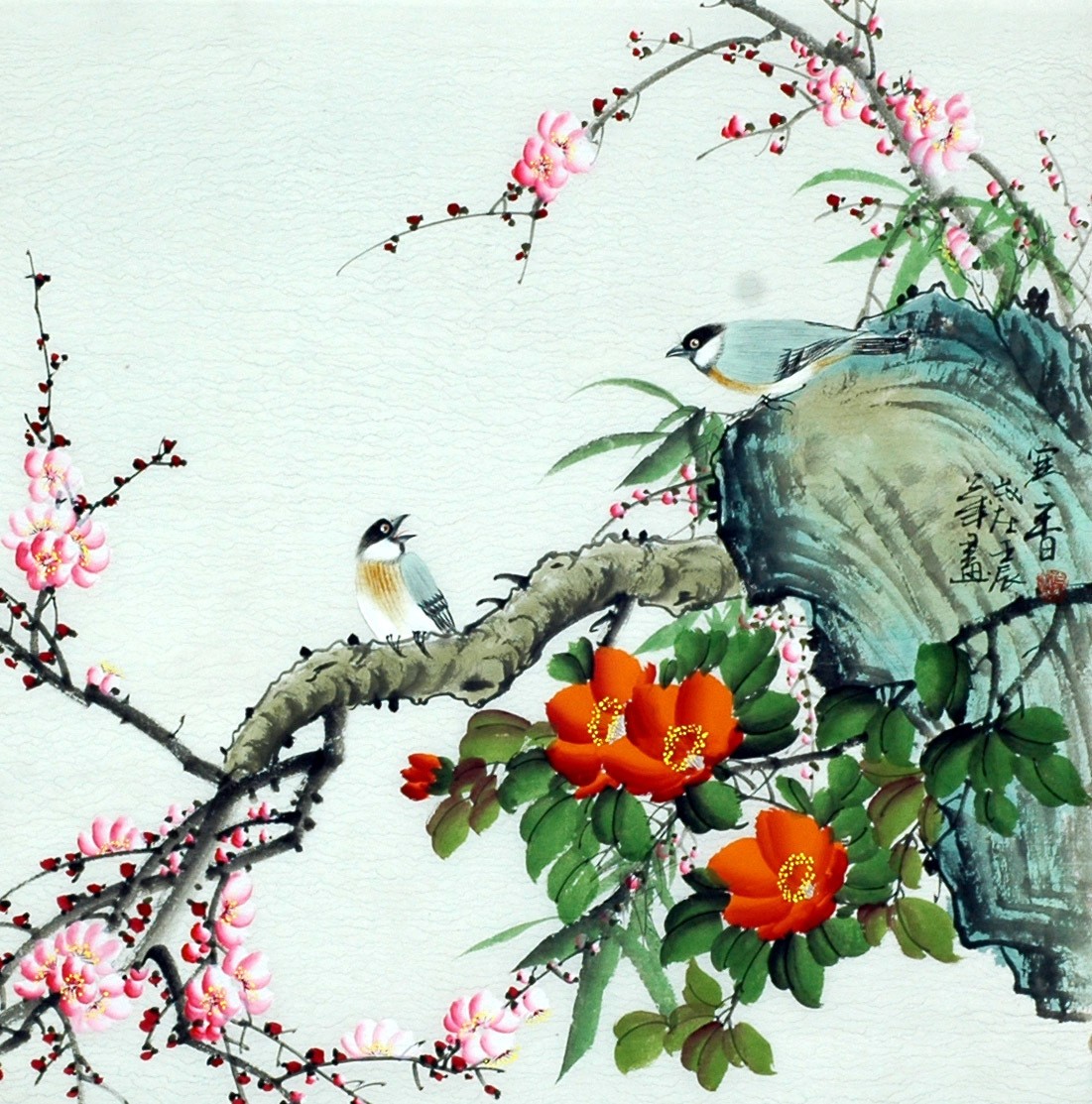 Chinese Flowers&Trees Painting - CNAG008606