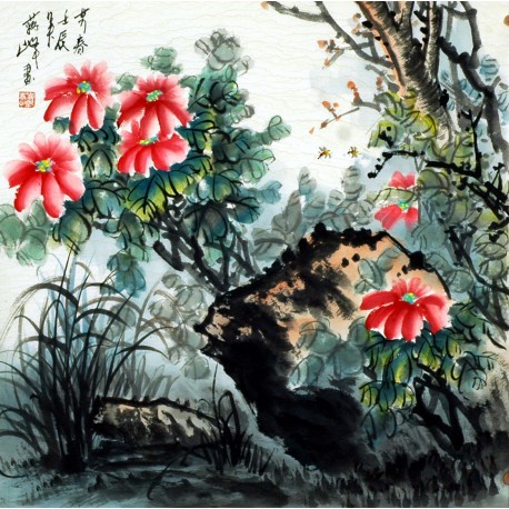 Chinese Flowers&Trees Painting - CNAG008611
