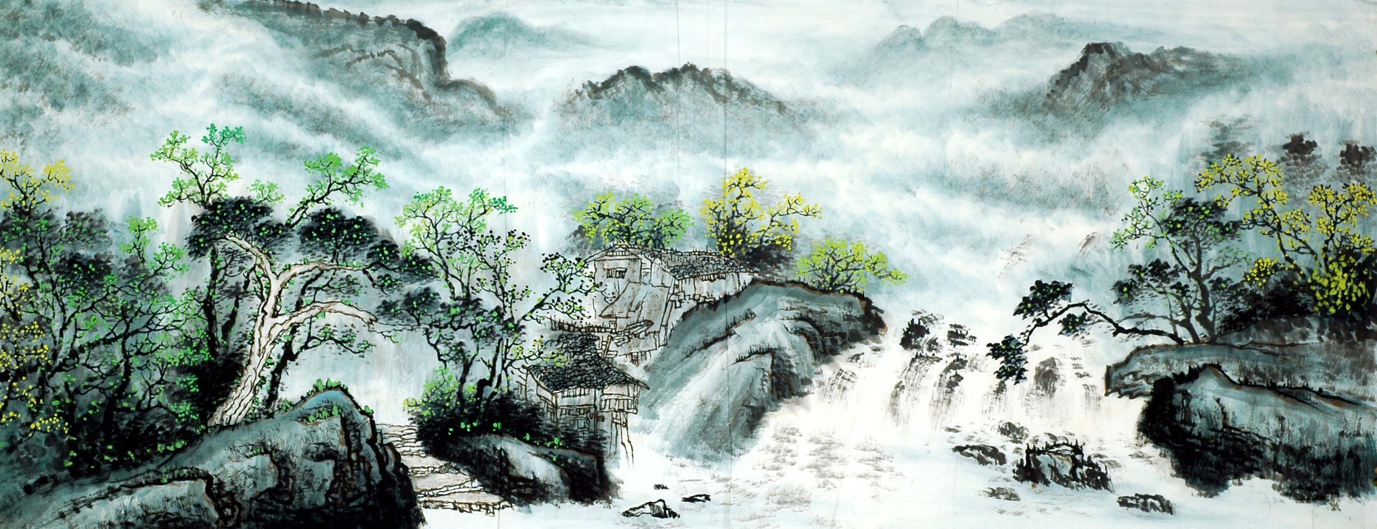 Chinese Landscape Painting - CNAG008613