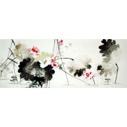 Chinese Lotus Painting - CNAG008616