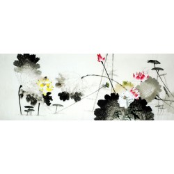 Chinese Lotus Painting - CNAG008623