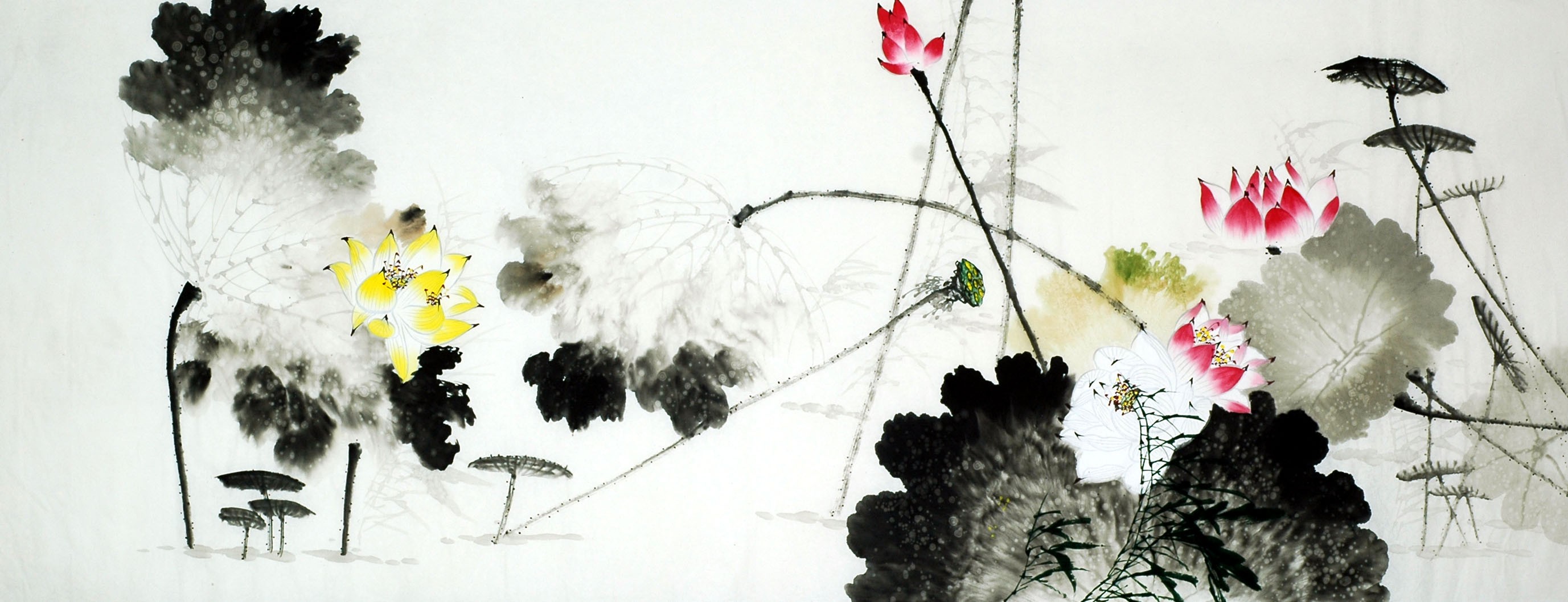 Chinese Lotus Painting - CNAG008623