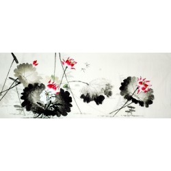 Chinese Lotus Painting - CNAG008626