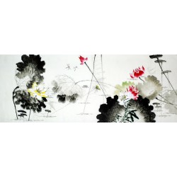 Chinese Lotus Painting - CNAG008627