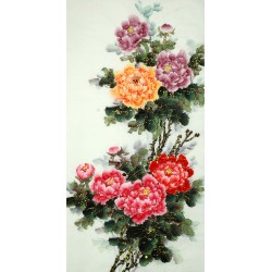 Chinese Peony Painting - CNAG008637