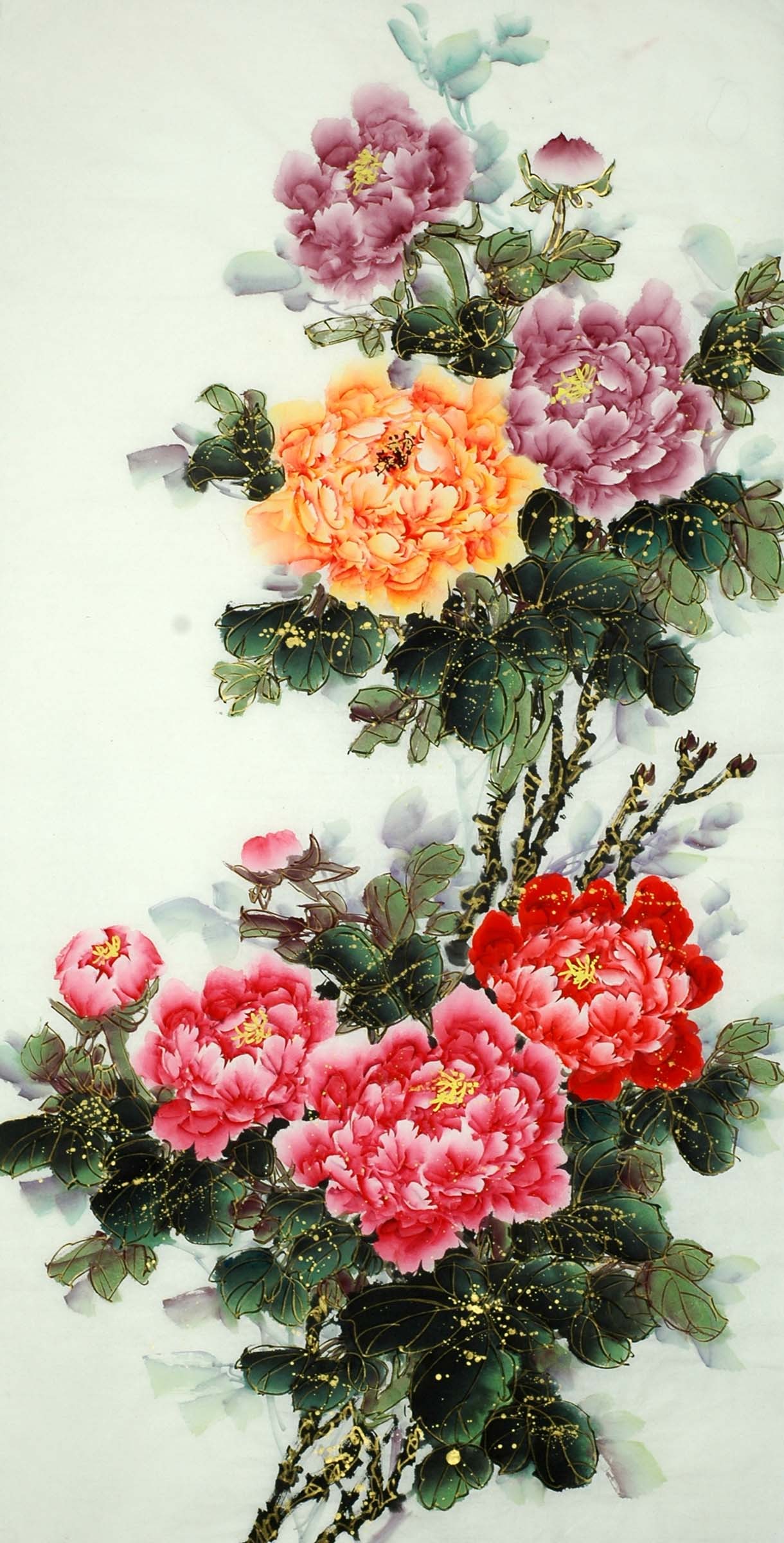 Chinese Peony Painting - CNAG008637