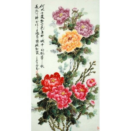 Chinese Peony Painting - CNAG008644