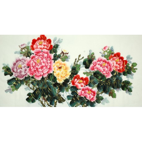 Chinese Peony Painting - CNAG008647