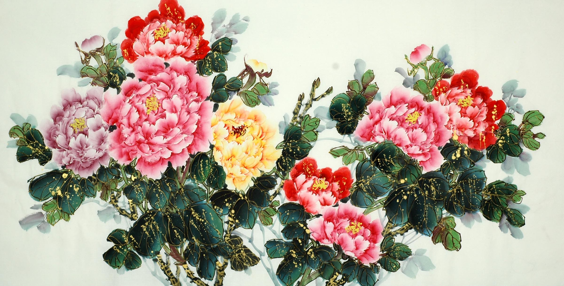 Chinese Peony Painting - CNAG008647