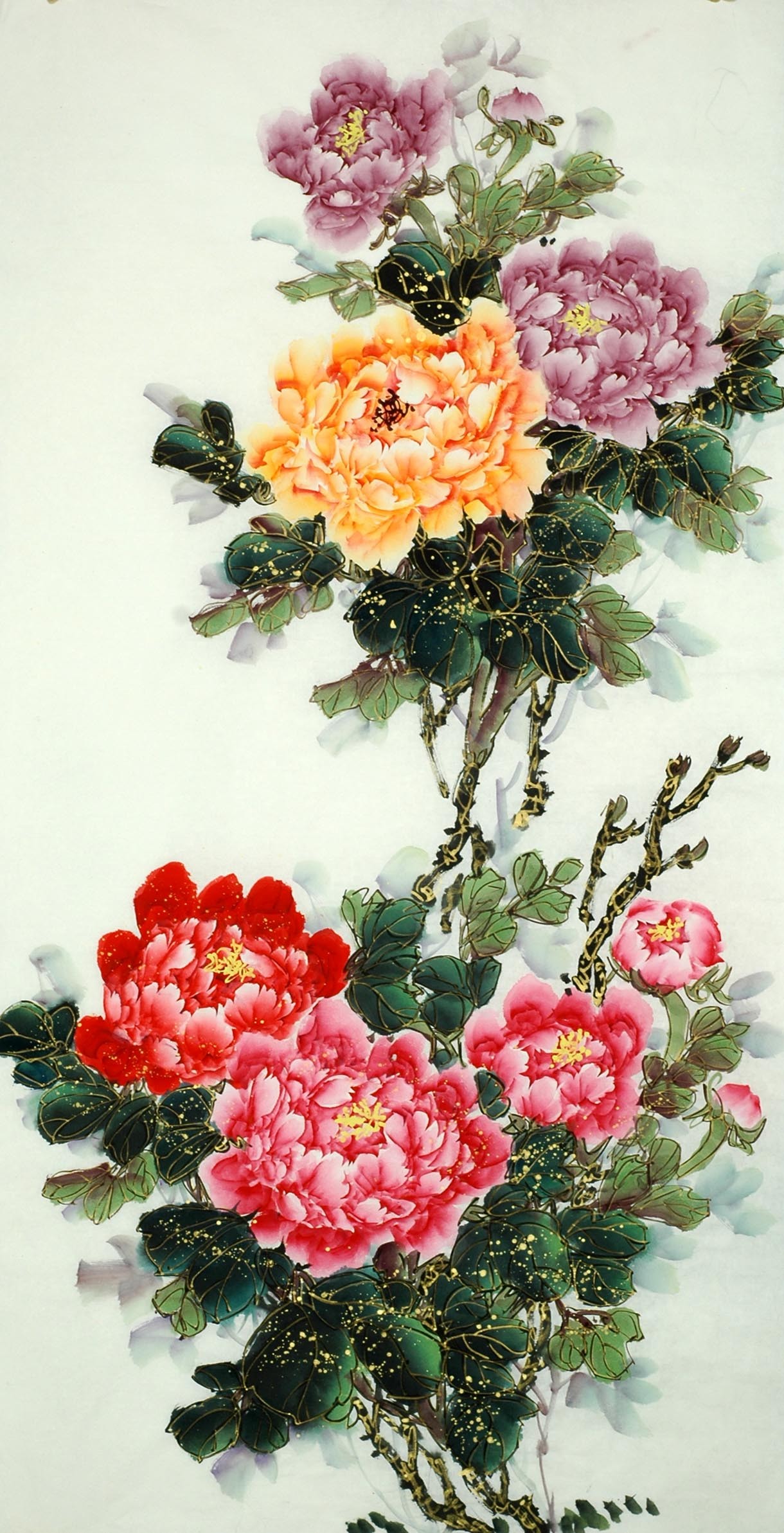 Chinese Peony Painting - CNAG008650