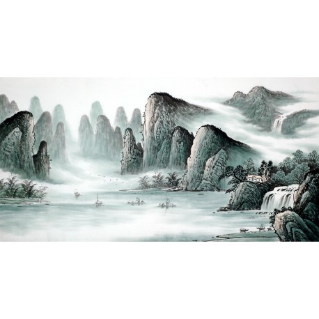 Chinese Landscape Painting - CNAG008661
