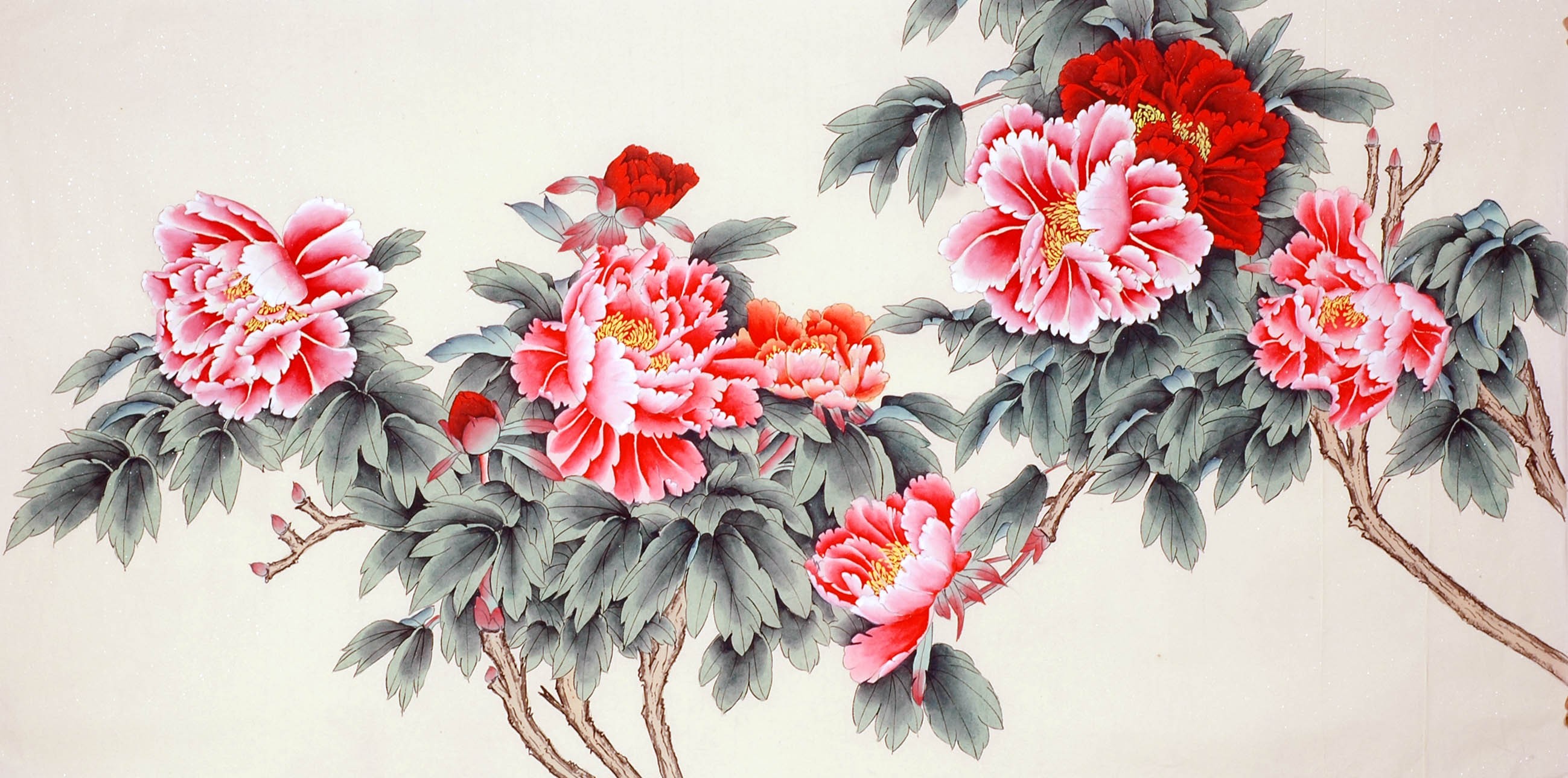 Chinese Peony Painting - CNAG008665