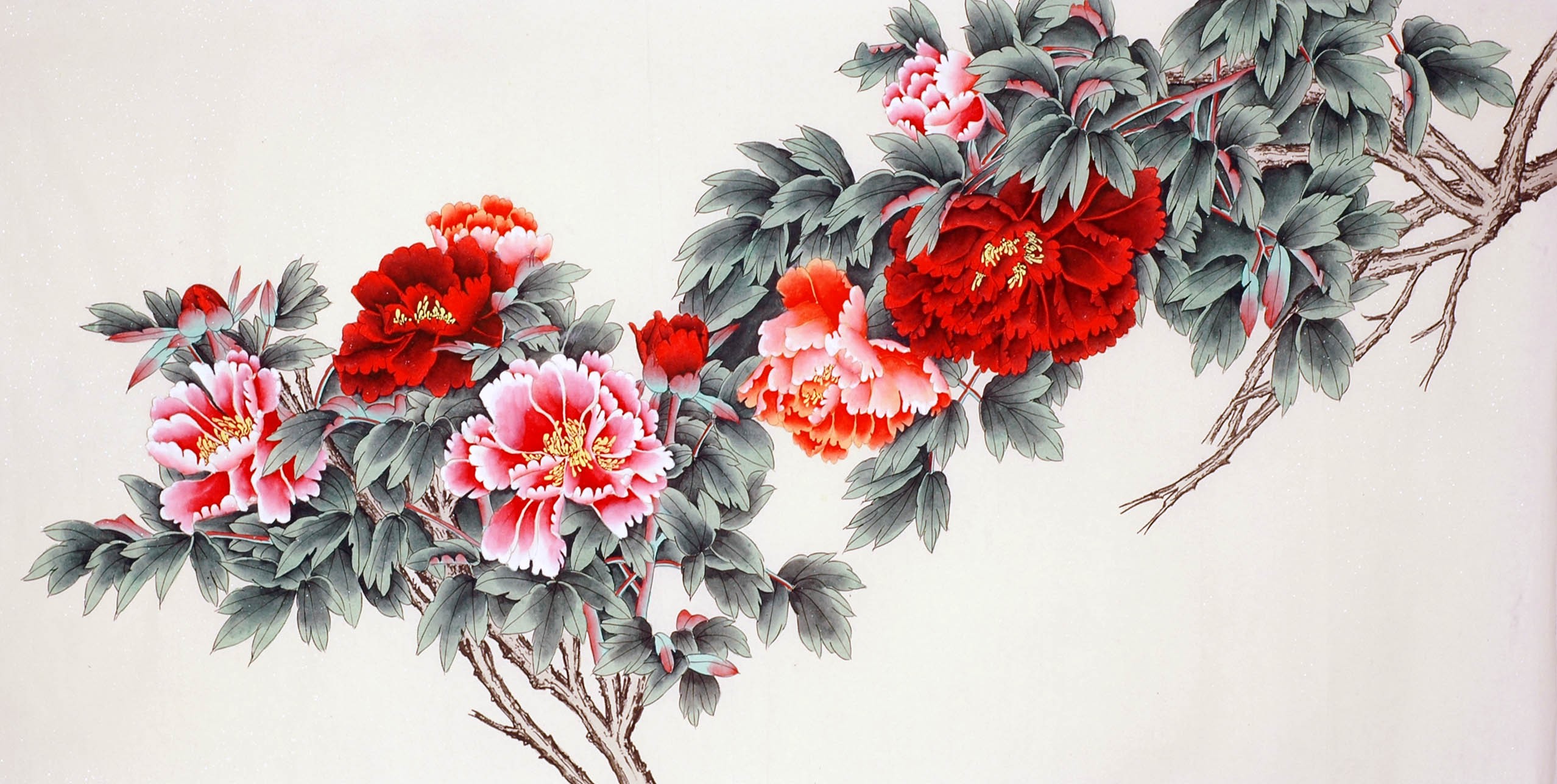 Chinese Peony Painting - CNAG008666