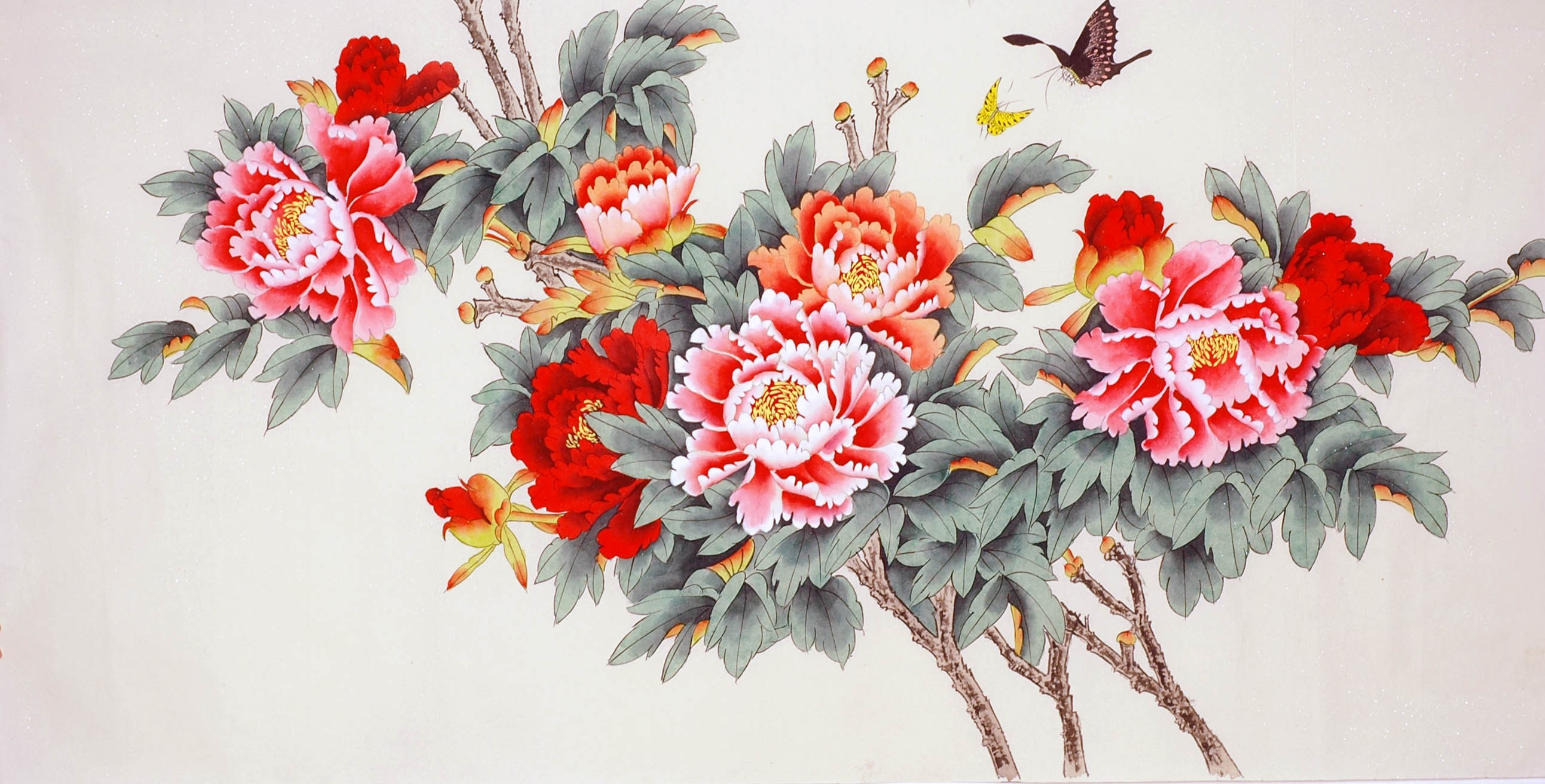 Chinese Peony Painting - CNAG008667